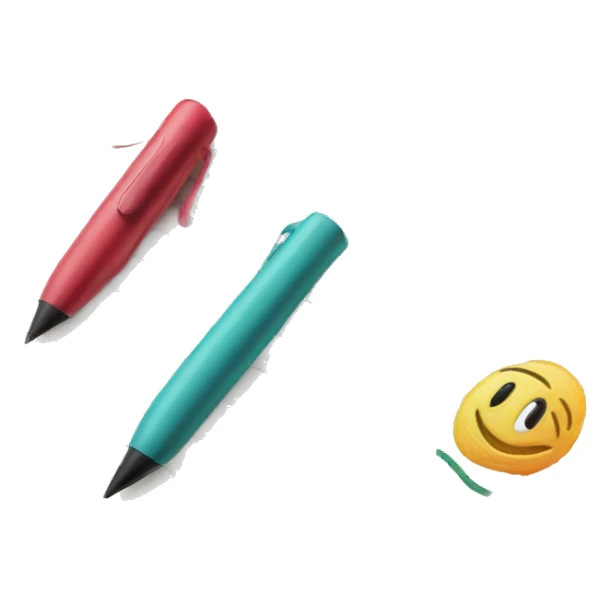 Handwriting to Text. colorful drawings. Near is pen sticker