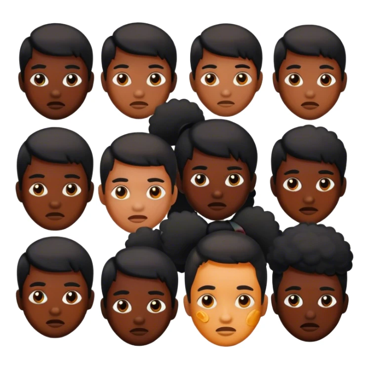 a lot of acne black sticker