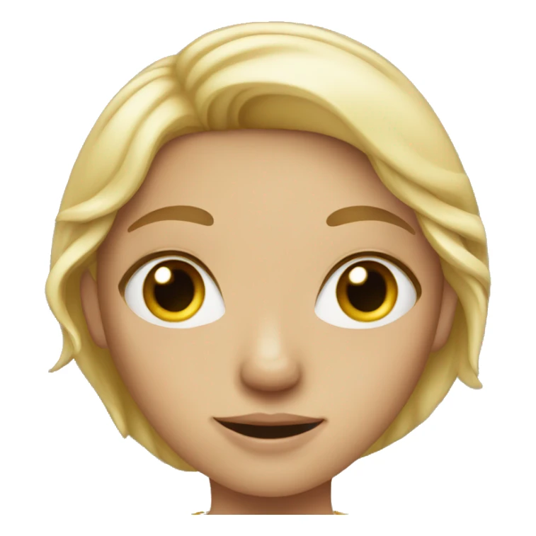 blonde girl with freckles  sticker
