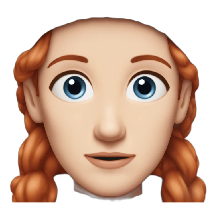 Sean Maher blue eyes turtleneck sweater red hair sticker