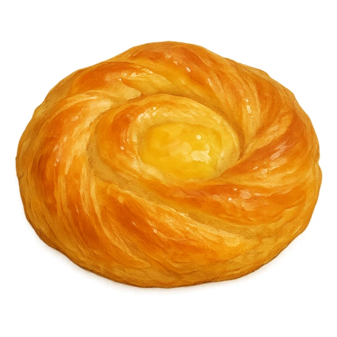 realistic pastry, natural colors, soft, fairy-like atmosphere, no background, square size sticker