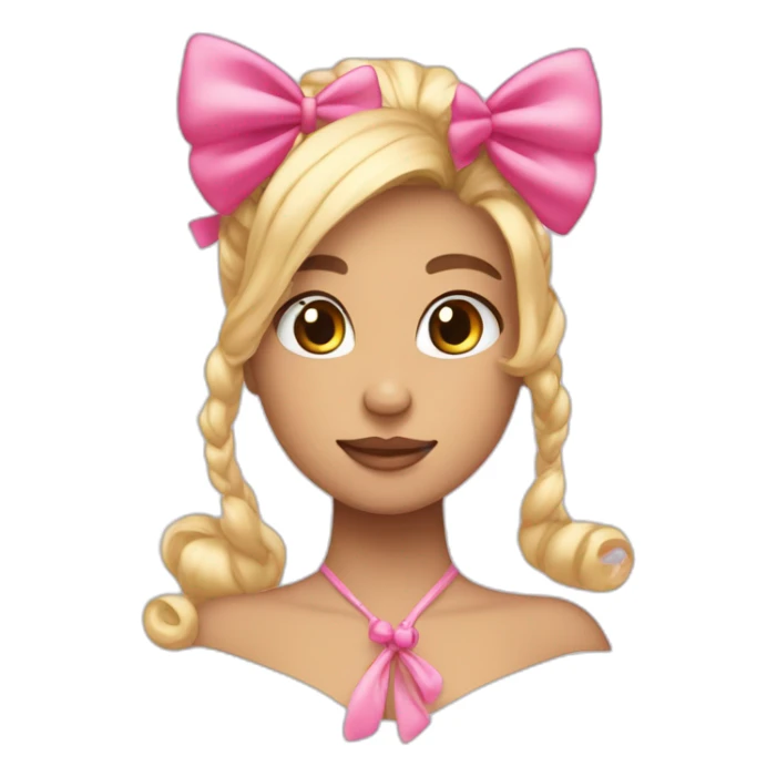 emoji Coquette 𐙚 It's a pink bow sticker