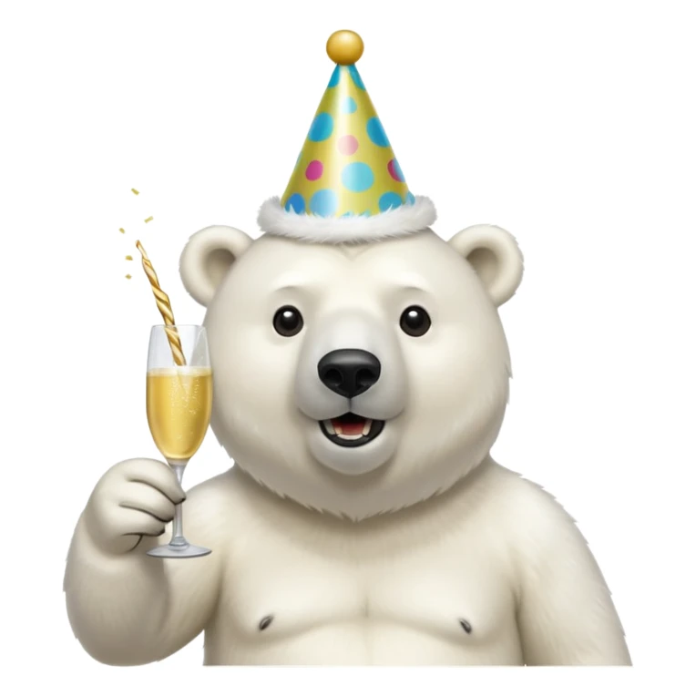 Oso polar millonario festejo  sticker