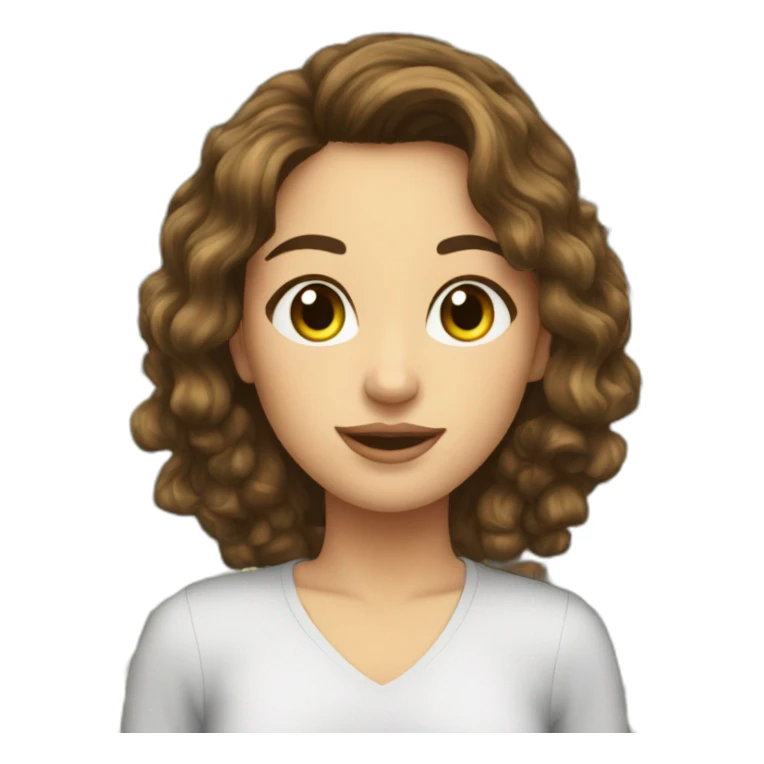 brunette,-hazel-eyed,-with-beautiful-hair, -raining-money sticker