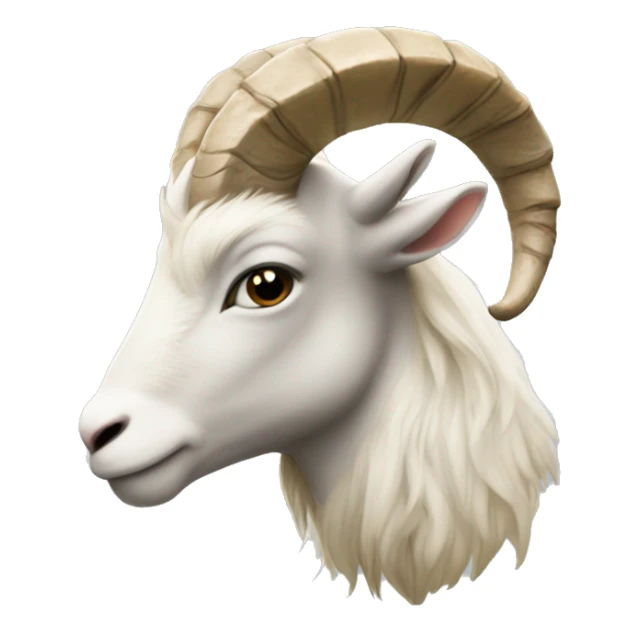 Capricorn the animal in a side profile sticker