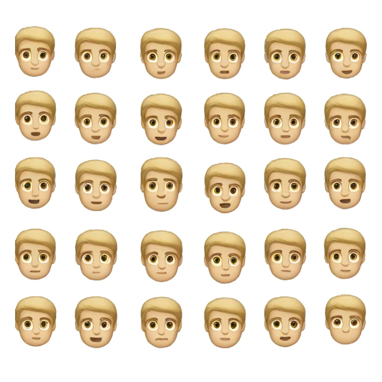 blond hair, male, brown eyes, hey sticker