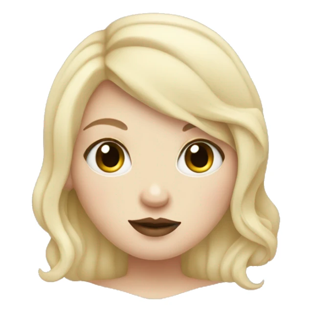 Obese blonde pale girl with tattoos sticker