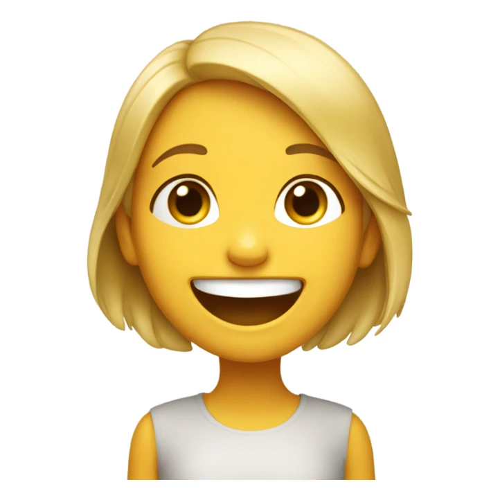 a girl who laughs so hard that she has tears in her eyes. sticker