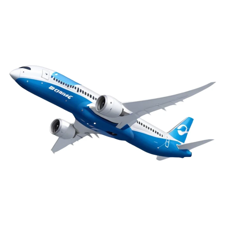 Boeing 787 Dreamliner - Boeing (Model Year: 2022) (Iconic colour: White with blue) sticker