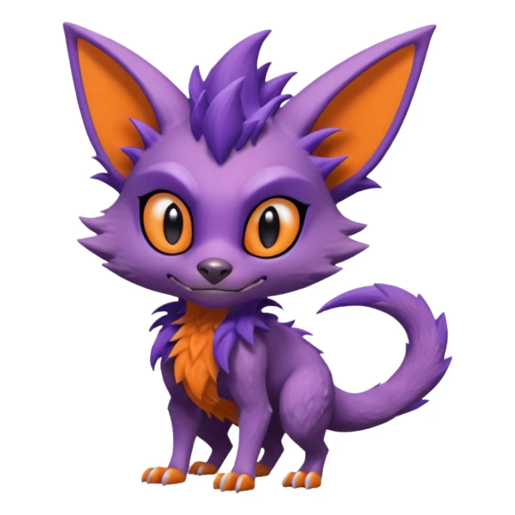 Spyro-Sergal-Lykoi-Pokémon-Fakémon-creature-hybrid sticker