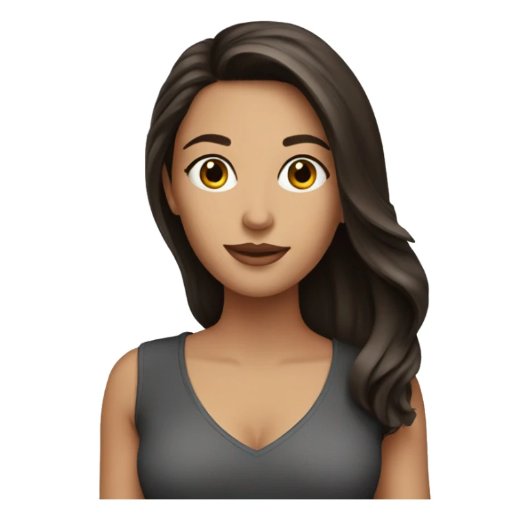 attractive brunette sticker