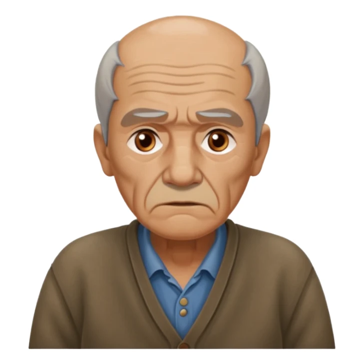 abuelo de pueblo serio y desconfiado. estilopaco martinez soria sticker