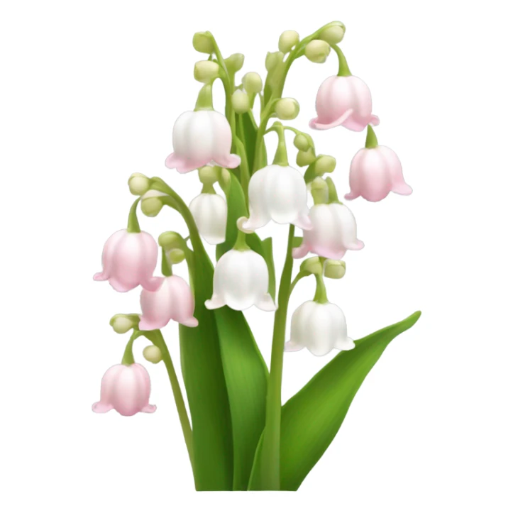 Lilly of the valley pink and can flowers  sticker