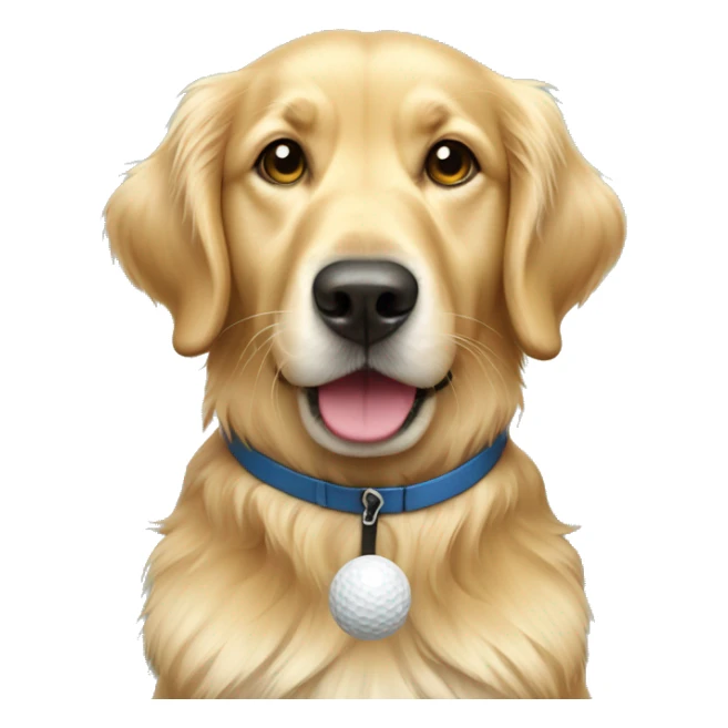 Dog golfer golden retriever  sticker