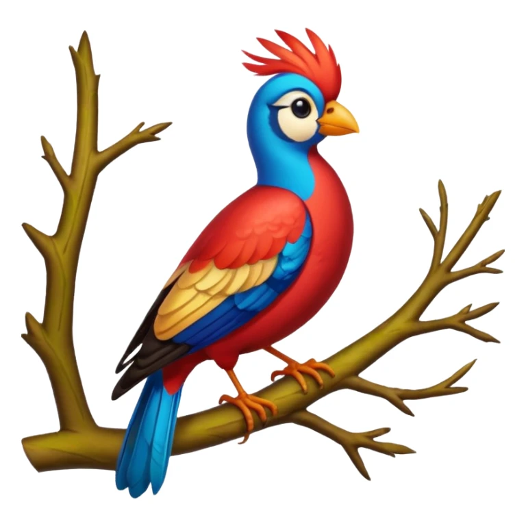 liverpool bird on the branch of tree sticker