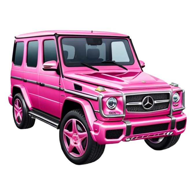 pink mercedes G wagon sticker