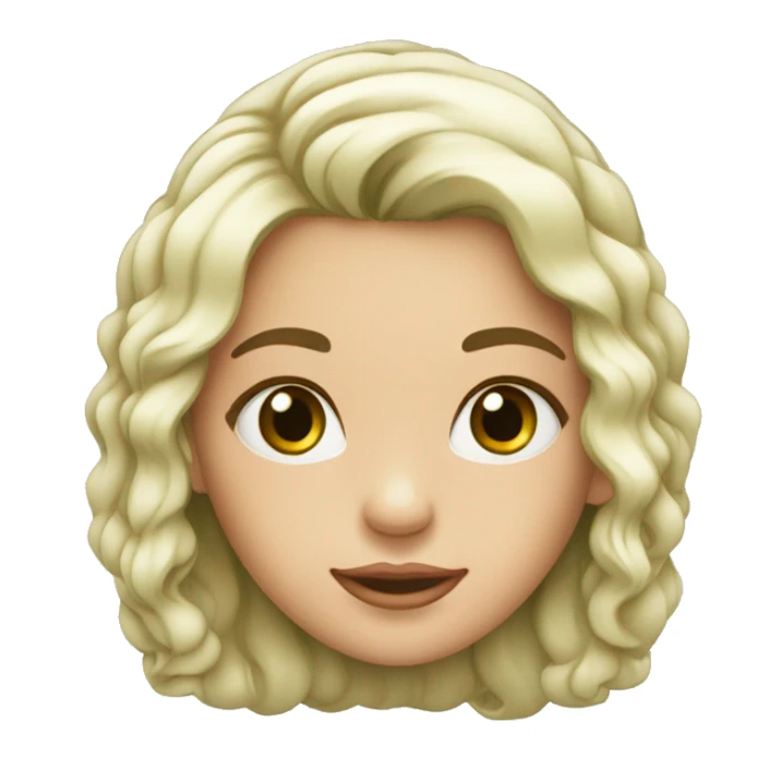 menina branca, olhos verde, cabelo ondulado, vermelho sticker