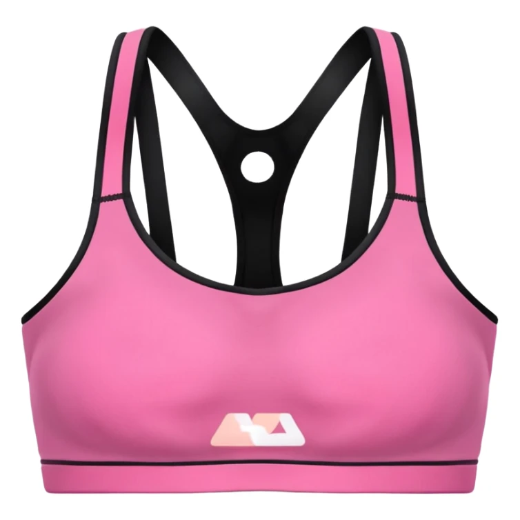LADIES SPORTS  BRA PINK COLOR WITHOUT HUMAN sticker