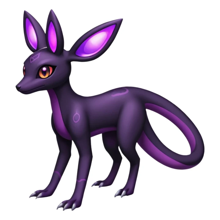 Salazzle-Umbreon-Fakémon-hybrid-creature (full body)  sticker