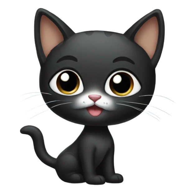 Cat wearing black heels sticker