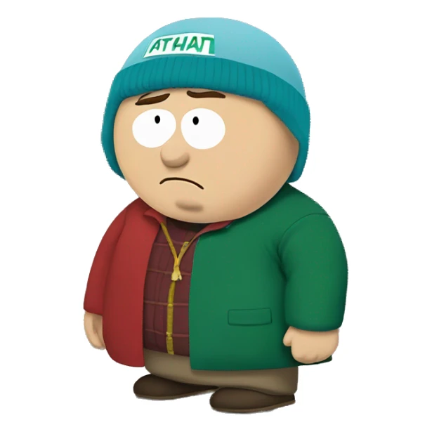 eric cartman from south park saying whateva whateva  sticker