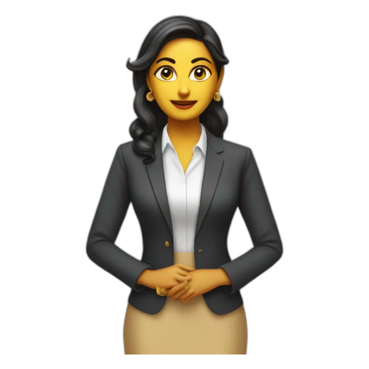 Lakshmi+business woman+ no spectacles+indian sticker