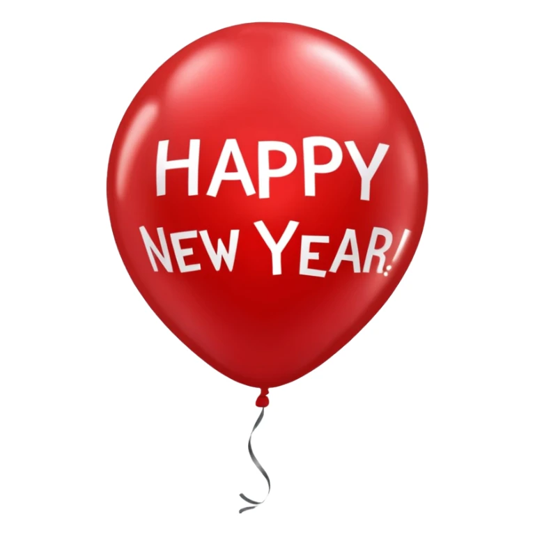 ballon de fete bonne année sticker