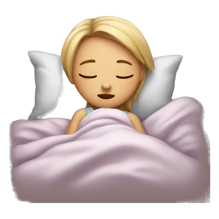 girl sleep on the bad sticker