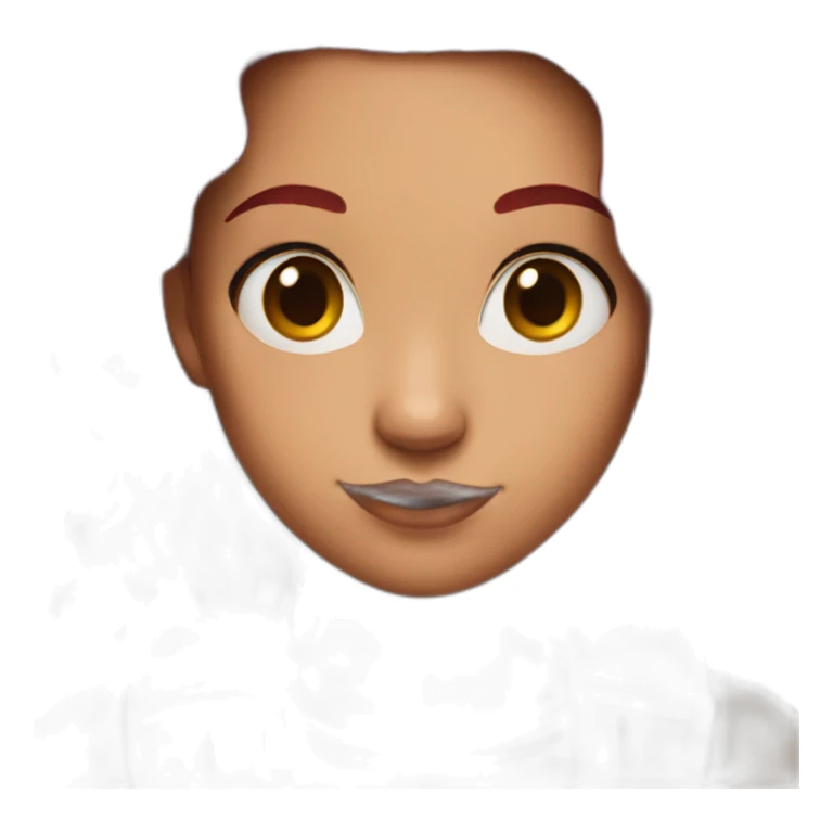 girl with dark red hair and shoulder tattoo sticker