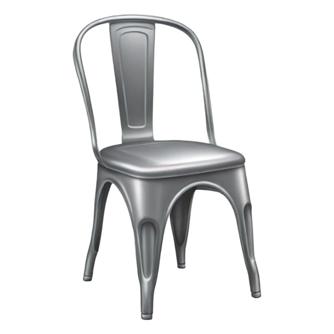 Steel chair to the back sticker