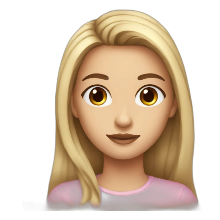 Girl-long hair-beautiful-eye-eyebrow sticker