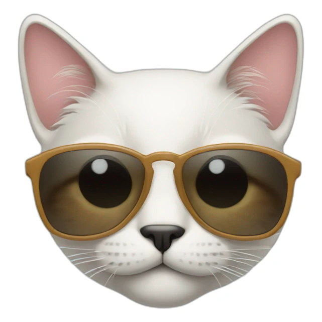 Cat with sunglasses sticker