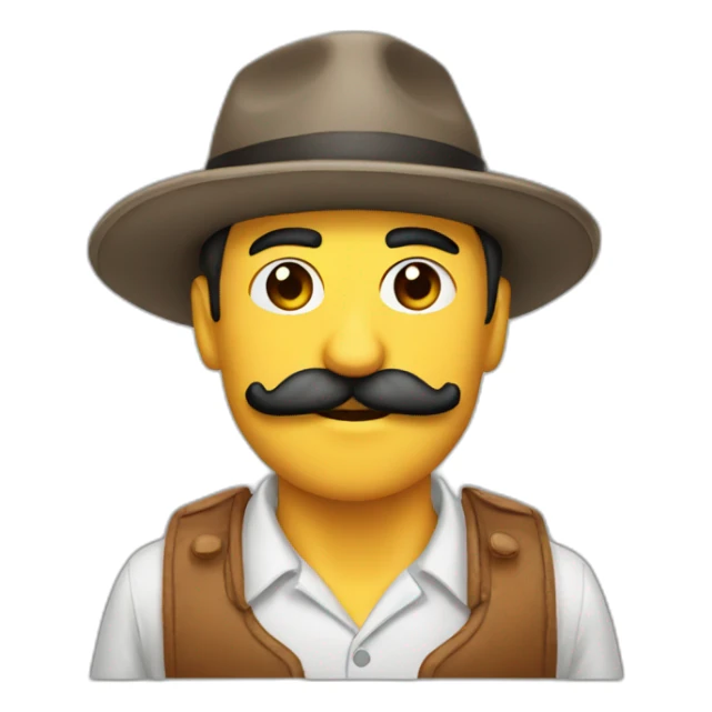 Gorro mostacho sticker