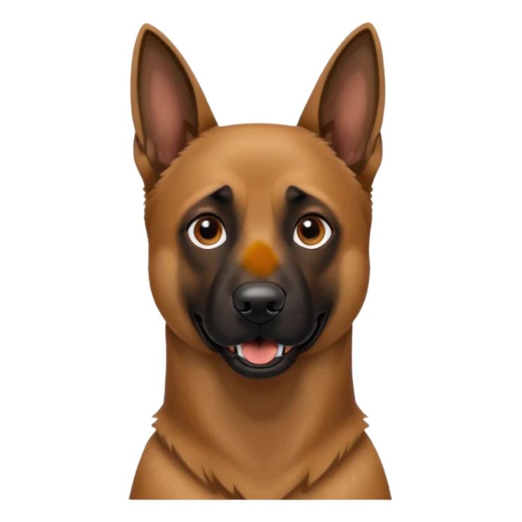 Belgian malinois dog barking sticker