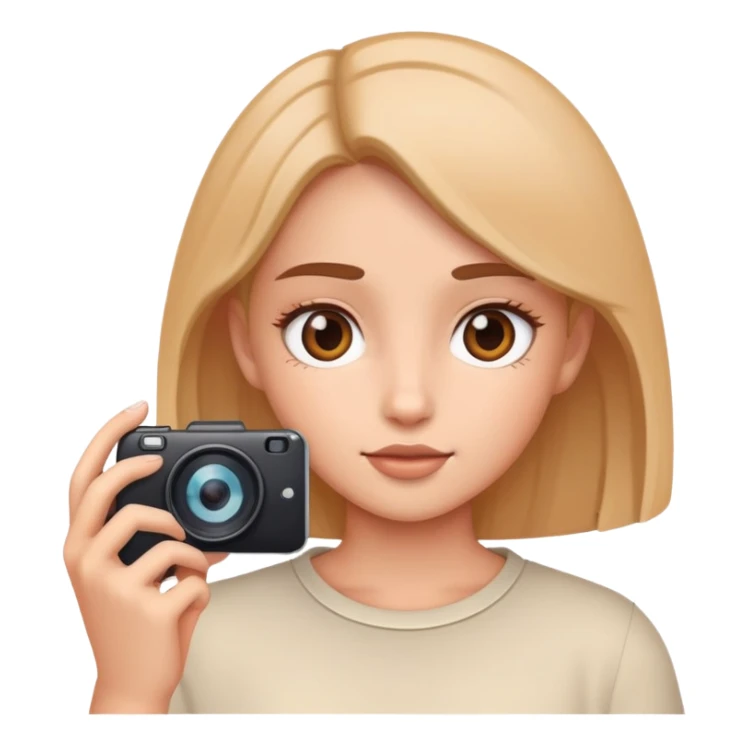 Girl making videos sticker