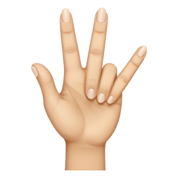 Up yours, hand emoji, showing the V  sticker