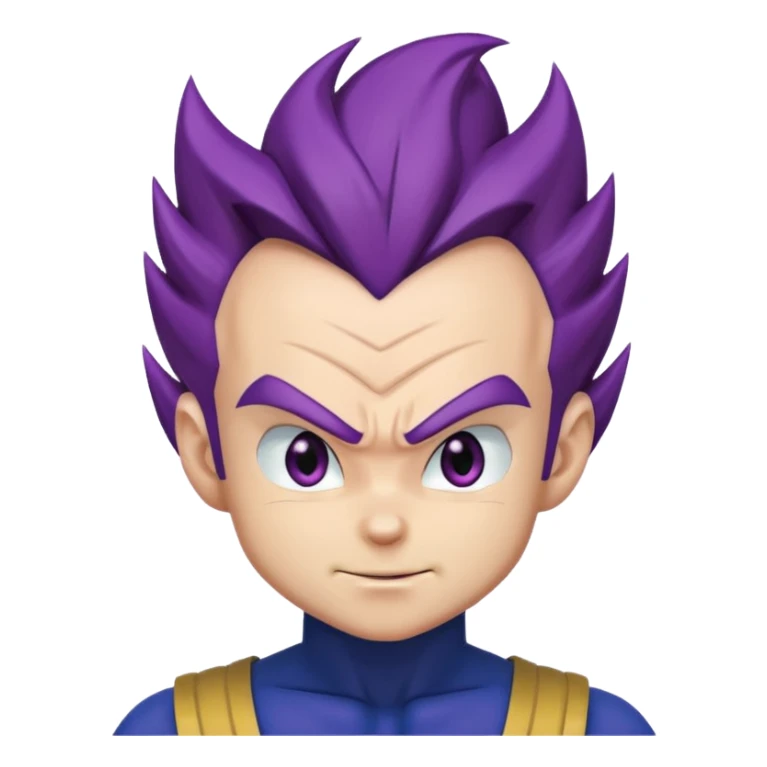 Vegeta ultra ego with purple hair sticker