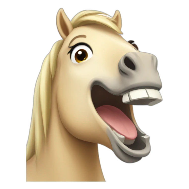 Fjord Horse laughing sticker