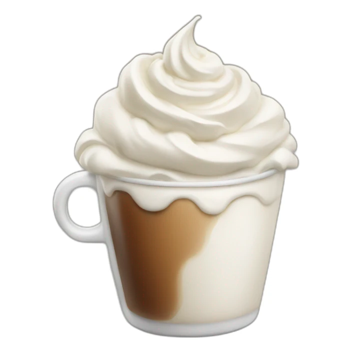 coffee with whipped cream  sticker