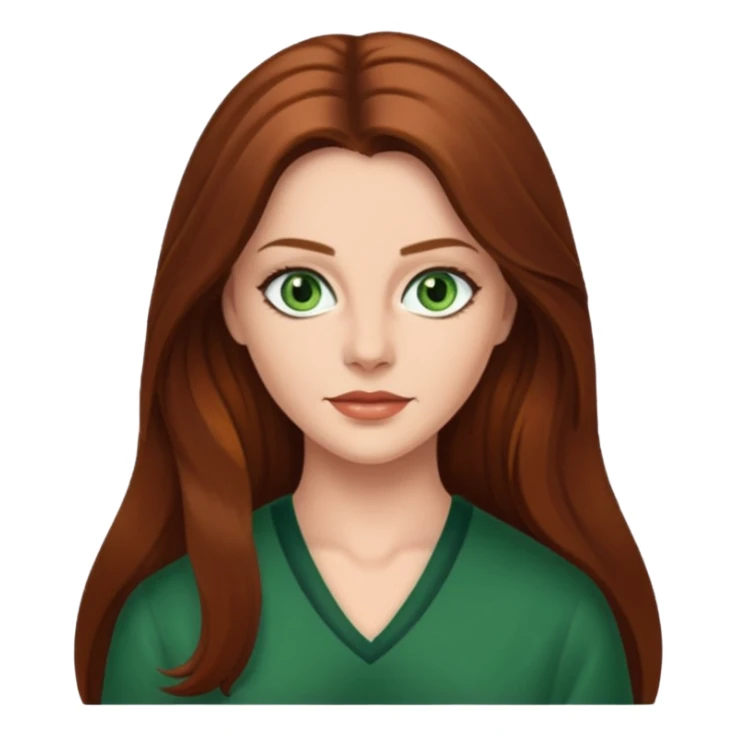 Patricia McKenzie, Actress (b.1977) with brown long hair sticker