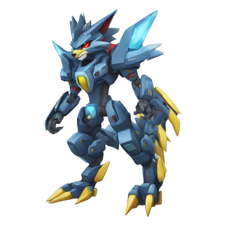 Zeraora-Zoroark-medabot-Mecha full body sticker
