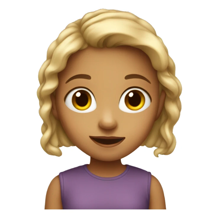 cute little girl sticker