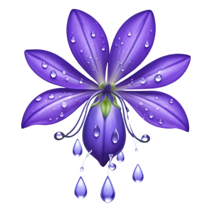 Bluebell flower full of sorrows  sticker