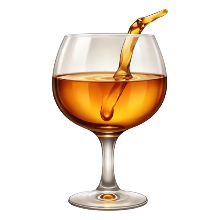 glass of brendy sticker