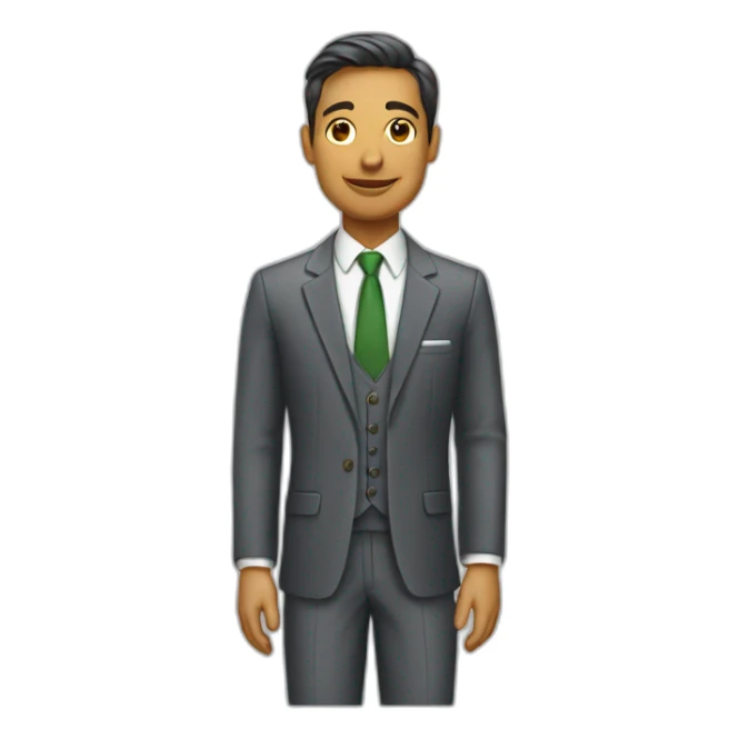 familia empresaria con traje sticker