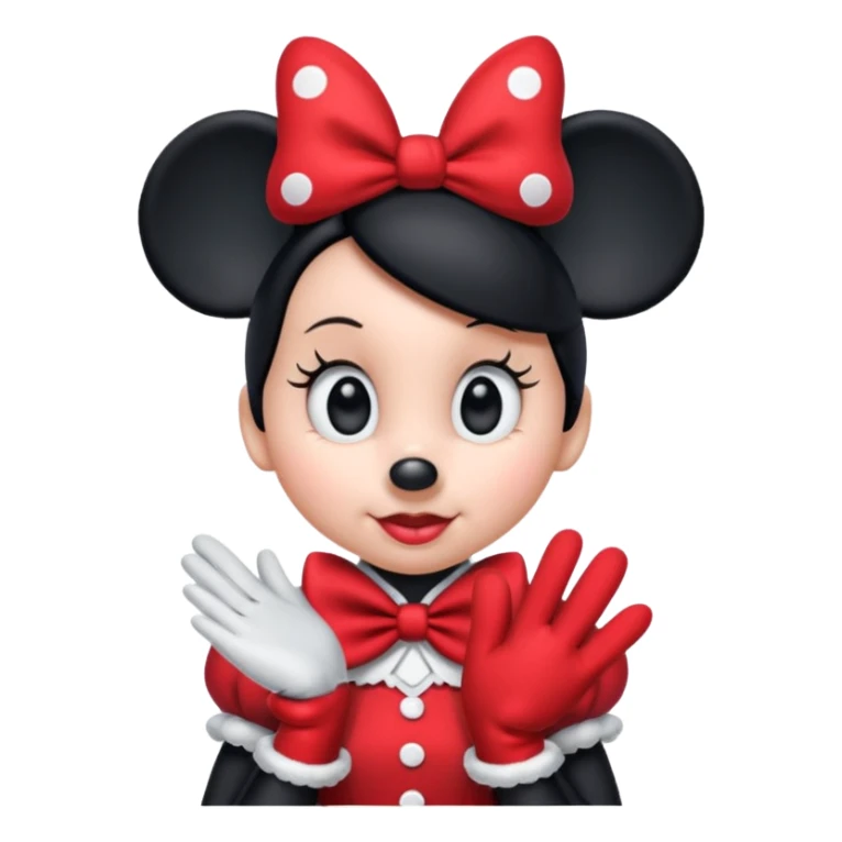 la minnie xon sus orejitas sticker