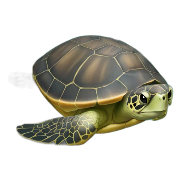 Tortue de mer à la piscine sticker