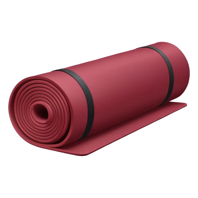  yoga mat rolled up Burgundy sticker