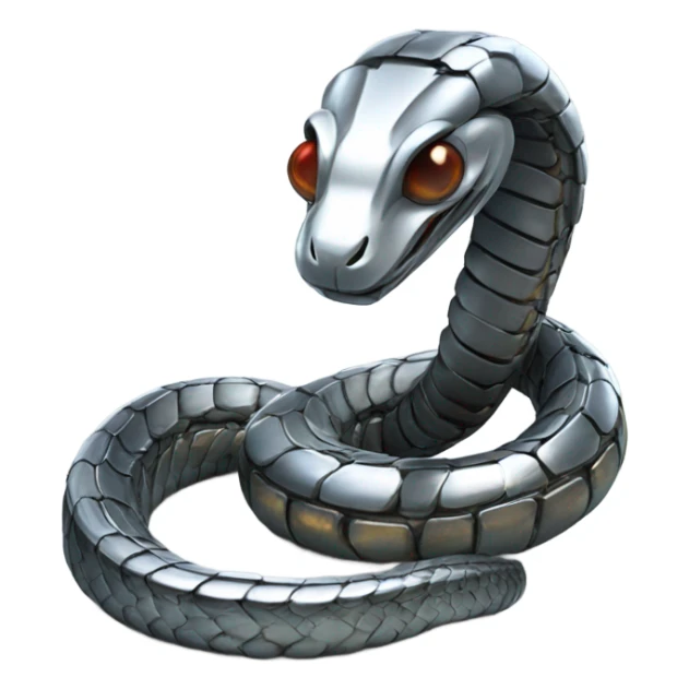 snake - futuristic - robot - made - of - metal sticker
