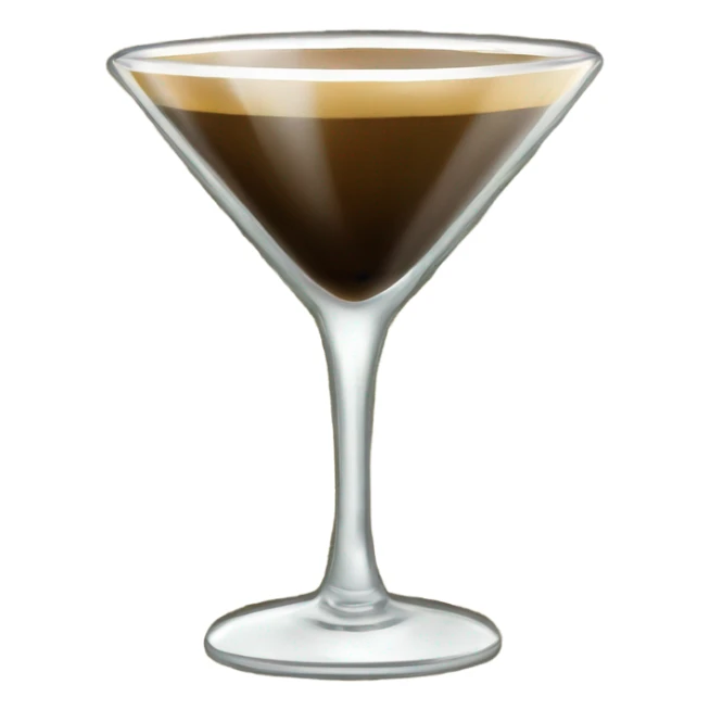 gold rimmed espresso martini glass  sticker